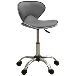 Krzesło biurowe, szare, obite sztuczną skórą Lumarko!