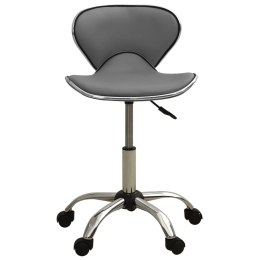 Krzesło biurowe, szare, obite sztuczną skórą Lumarko!