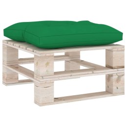 Poduszka na stołek z palet, zielona, tkanina Lumarko!