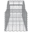 Kosze gabionowe, 14 szt, 200x50x40/60 cm, galwanizowane żelazo Lumarko!