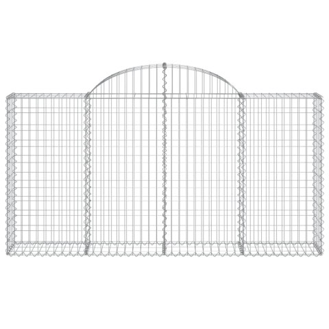 Kosze gabionowe, 20 szt, 200x30x100/120cm, galwanizowane żelazo Lumarko!