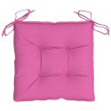 Poduszki na krzesła, 4 szt., różowe, 50x50x7 cm, tkanina Lumarko!