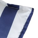 Poduszka na ławkę, biało-niebieskie paski, 180x50x7 cm, tkanina Lumarko!
