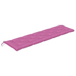 Poduszka na ławkę, różowa, 180x50x7 cm, tkanina Lumarko!