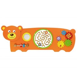 Viga Toys Sensoryczna tablica Manipulacyjna Miś Montessori  Lumarko!