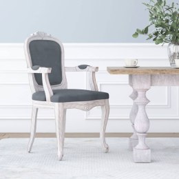 Krzesło stołowe, ciemnoszare, 62x59,5x100,5 cm, obite aksamitem Lumarko!