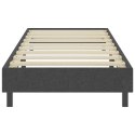 Łóżko z materacem sprężynowym, ciemnoszare, tkanina, 90x200 cm Lumarko!