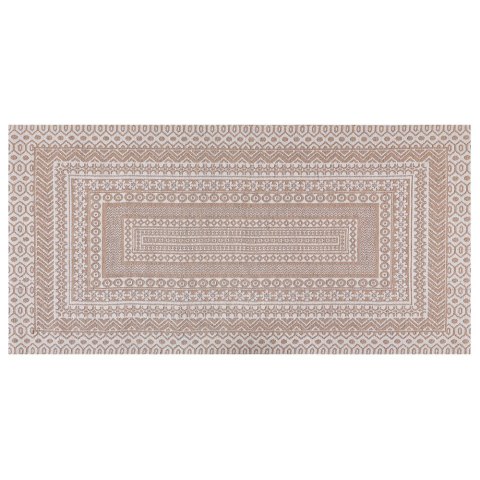 Dywan 80 x 150 cm beżowo-biały BAGLAR
