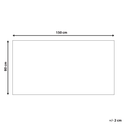 Dywan 80 x 150 cm beżowo-biały BAGLAR