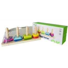 Sorter Kształtów Z Kolorowymi Blokami Montessori  Lumarko!