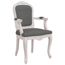 Krzesło stołowe, ciemnoszare, 62x59,5x100,5 cm, obite tkaniną Lumarko!