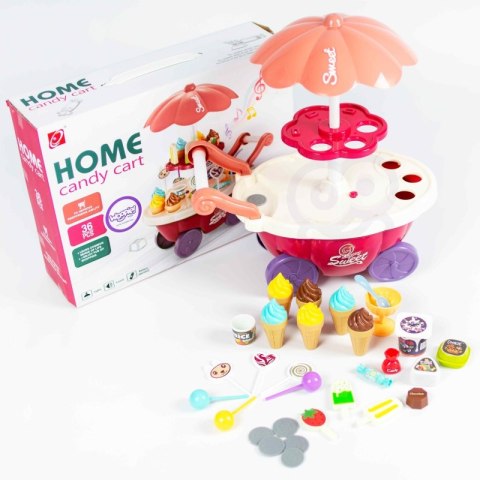 Sklep Food Truck Cukiernia Wózek Stoisko Z Lodami Słodyczami Dźwięk Światło + 36 Akc  Lumarko!