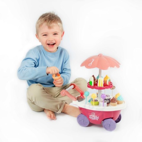 Sklep Food Truck Cukiernia Wózek Stoisko Z Lodami Słodyczami Dźwięk Światło + 36 Akc  Lumarko!