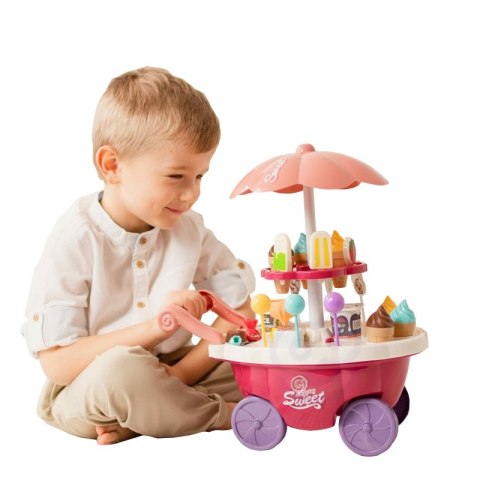 Sklep Food Truck Cukiernia Wózek Stoisko Z Lodami Słodyczami Dźwięk Światło + 36 Akc  Lumarko!