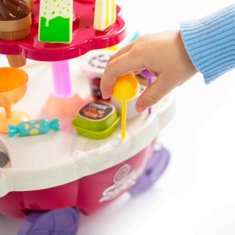 Sklep Food Truck Cukiernia Wózek Stoisko Z Lodami Słodyczami Dźwięk Światło + 36 Akc  Lumarko!