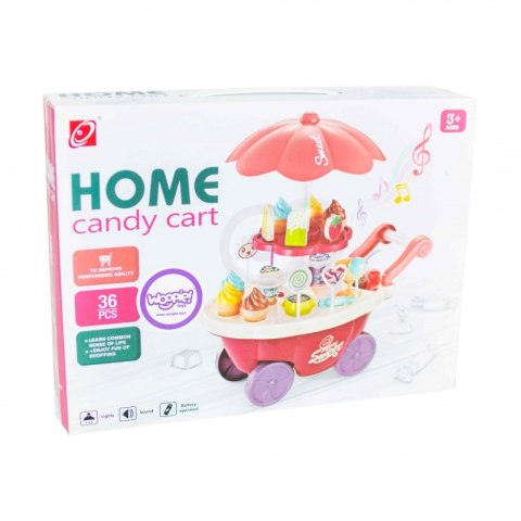 Sklep Food Truck Cukiernia Wózek Stoisko Z Lodami Słodyczami Dźwięk Światło + 36 Akc  Lumarko!