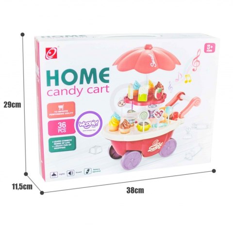 Sklep Food Truck Cukiernia Wózek Stoisko Z Lodami Słodyczami Dźwięk Światło + 36 Akc  Lumarko!