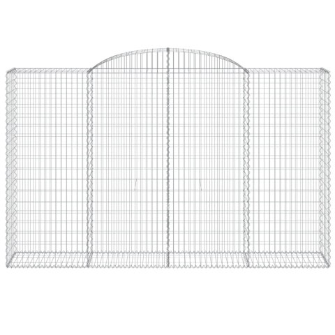 Łukowaty kosz gabionowy 300x50x180/200 cm, galwanizowane żelazo Lumarko!