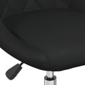 Obrotowe krzesła stołowe, 2 szt., czarne, sztuczna skóra Lumarko!