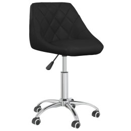Obrotowe krzesła stołowe, 6 szt., czarne, sztuczna skóra Lumarko!