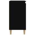 Szafka nocna, czarna, 40x35x70 cm, materiał drewnopochodny Lumarko!