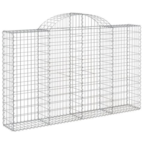 Kosze gabionowe, 12 szt, 200x30x120/140cm, galwanizowane żelazo Lumarko!