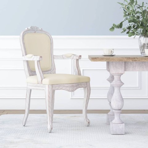 Krzesło stołowe, beżowe, 62x59,5x100,5 cm, lniana tapicerka Lumarko!
