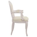 Krzesło stołowe, beżowe, 62x59,5x100,5 cm, lniana tapicerka Lumarko!