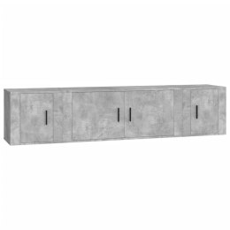 3-częściowy zestaw szafek telewizyjnych, szarość betonu Lumarko!