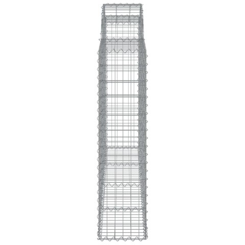 Kosze gabionowe, 13 szt, 200x30x120/140cm, galwanizowane żelazo Lumarko!