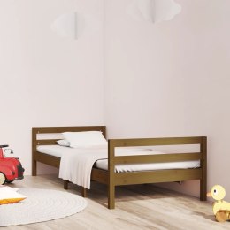 Rama łóżka, miodowy brąz, 80x200 cm, lite drewno sosnowe Lumarko!
