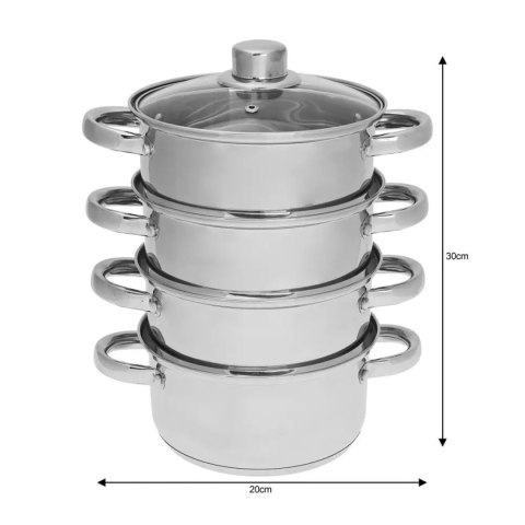  Garnek Na Parę Kinghoff 5 Elem. 18cm Kh-3317 Lumarko!