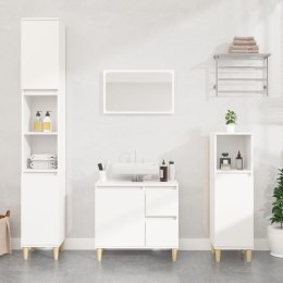 Zestaw 3 szafek łazienkowych, biały, materiał drewnopochodny Lumarko!