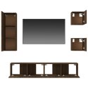 5-częściowy zestaw szafek telewizyjnych, brązowy dąb Lumarko!