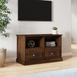 Szafka pod TV, brązowy dąb, 80x35x50cm, materiał drewnopochodny Lumarko!