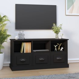 Szafka pod TV, czarna, 100x35x50 cm, materiał drewnopochodny Lumarko!