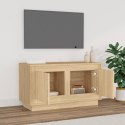 Szafka pod TV, dąb sonoma, 80x35x45 cm, materiał drewnopochodny Lumarko!