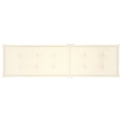 Poduszka na leżak, kremowa, (75+105)x50x3 cm Lumarko!