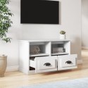 Szafka pod TV, biała, 80x35x50 cm, materiał drewnopochodny Lumarko!