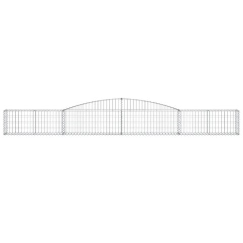 Kosze gabionowe, 10 szt, 400x30x40/60 cm, galwanizowane żelazo Lumarko!