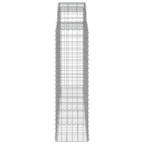 Kosze gabionowe, 2 szt, 200x50x140/160 cm, galwanizowane żelazo Lumarko!