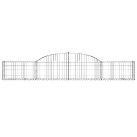 Kosze gabionowe, 7 szt., 300x30x40/60 cm, galwanizowane żelazo Lumarko!