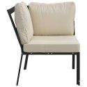 Krzesło ogrodowe z piaskowymi poduszkami, 76x76x79 cm, stal Lumarko!