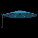 Ścienny parasol ogrodowy z LED, niebieski, 290 cm Lumarko!