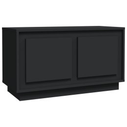 Szafka pod TV, czarna, 80x35x45 cm, materiał drewnopochodny Lumarko!