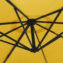 Ścienny parasol ogrodowy z LED, żółty, 290 cm Lumarko!