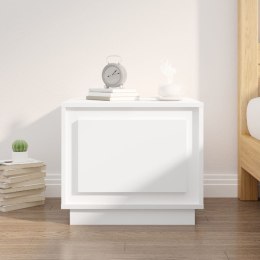 Stolik kawowy, biały, 51x50x44 cm, materiał drewnopochodny Lumarko!