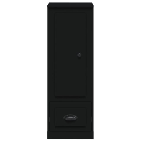 Szafka, czarna, 36x35,5x103,5 cm, materiał drewnopochodny Lumarko!