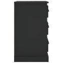 Szafka nocna, czarna, 39x39x67 cm, materiał drewnopochodny Lumarko!
