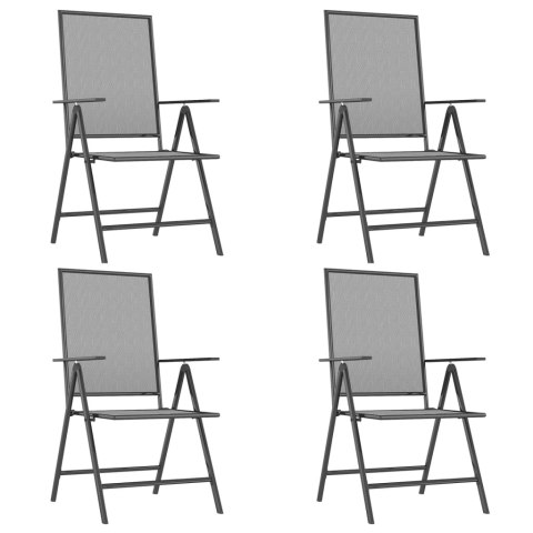 5-częściowy zestaw mebli ogrodowych, antracytowy, stal Lumarko!